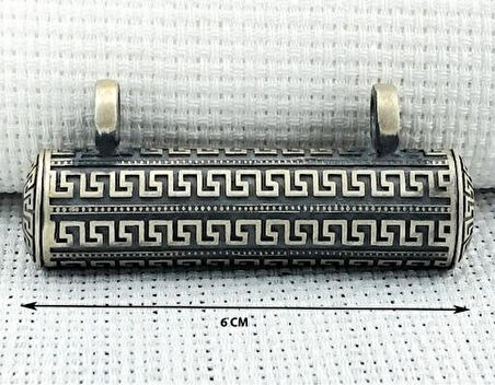 Büyük Boy  Cevşeni Kebir Dualı 925 Ayar Gümüş Erkek Kolye Ucu