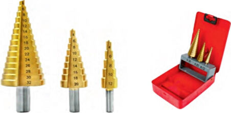 Cmc 6590 Kademeli Matkap Ucu 3 Lü Set