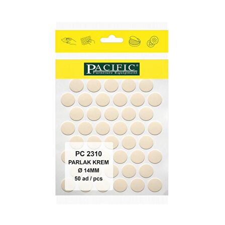 PARLAK KREM PACIFIC YAPIŞKANLI TAPA-14MM