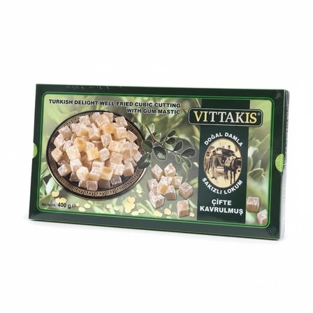 Doğal Damla Sakızlı Çifte Kavrulmuş Lokum 400 Gr.