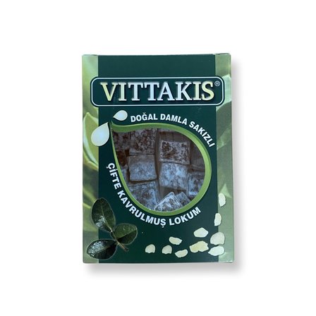 Doğal Damla Sakızlı Lokum Çifte Kavrulmuş Lokum 75 gr.
