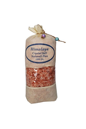 Tuzu Granül Iri Tane Pembe 1 kg  Orijinal Bez Torba