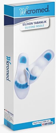 Wicromed Silikon Ortopedik Tabanlık No:3 (L) Ayakkabı Tabanlığı