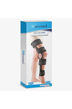 Wicromed Dizlik Açı Ayarlı BL02 Siyah Kısa Neopren
