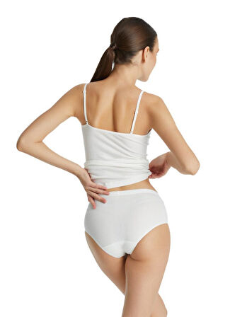 Blackspade Kadın Beyaz Slip Külot Essential 1306 