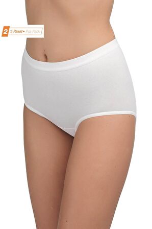 Blackspade 1307 Kadın 2'li Ekonomik Paket %95 Pamuklu Yüksek Bel Slip Külot