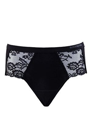 Blackspade 1311 Kadın %95 Pamuk Yüksek Bel Dantelli Külot