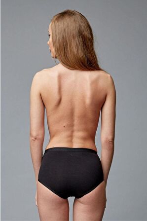 Blackspade 1311 Kadın %95 Pamuk Yüksek Bel Dantelli Külot