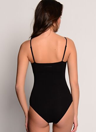 Blackspade Düz Siyah Kadın İç Giyim Body 1980 Essential Spa