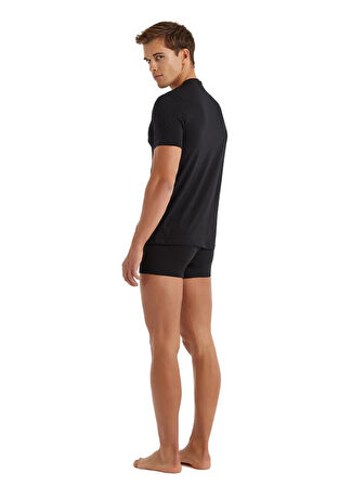 Blackspade 9239 Siyah Likralı V Yaka Kısa Kollu Erkek T-Shirt