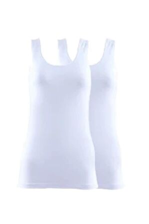 Blackspade 1590 2'li Paket Kadın %97 Pamuklu Kalın Askılı Atlet