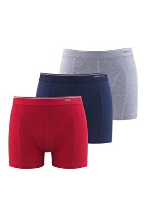 9673 Erkek Boxer 3'lü Paket Tender Cotton - Siyah - L