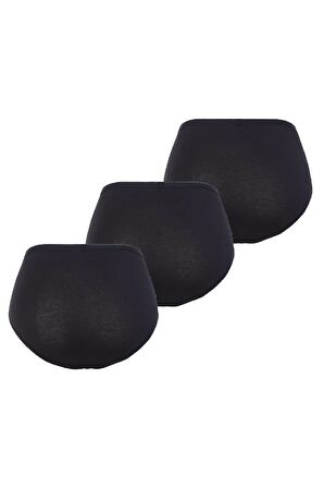 Blackspade Kadın %95 Pamuklu 3'lü Ekonomik Paket Yüksek Bel Külot