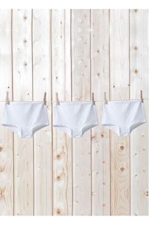 Blackspade 1295 Kız Çocuk 3'lü Paket %95 Pamuklu Yarım Boxer