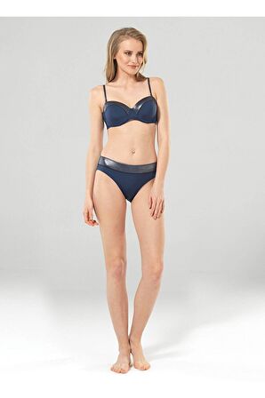 Blackspade 8905 Kadın Lacivert Baskılı Bikini Altı