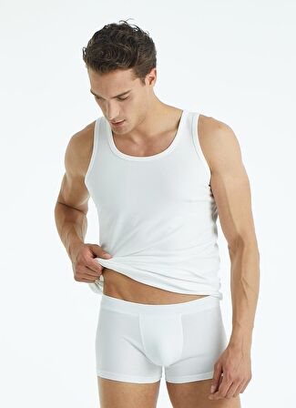 Blackspade Beyaz Erkek Boxer 9481