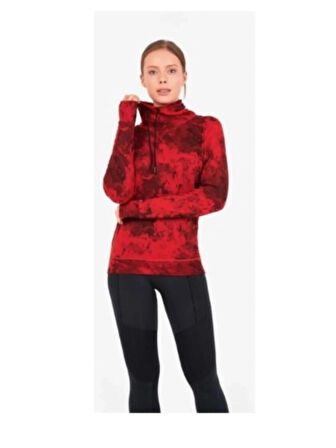 Blackspade Kadın Termal Sweatshirt 2. Seviye 50454 -  Kırmızı Baskılı