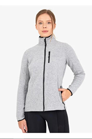 Blackspade Kadın Tam Fermuarlı Polar 2. Seviye 50461 -  Gri Melanj