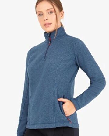Blackspade Kadın Fermuarlı Termal Sweatshirt  2. Seviye 50465 -  Mavi