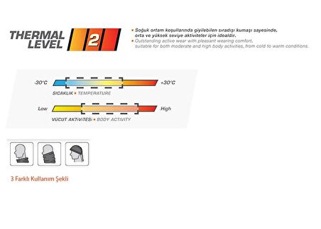 BLACKSPADE Termal Boyunluk Neck Gaiter Gri
