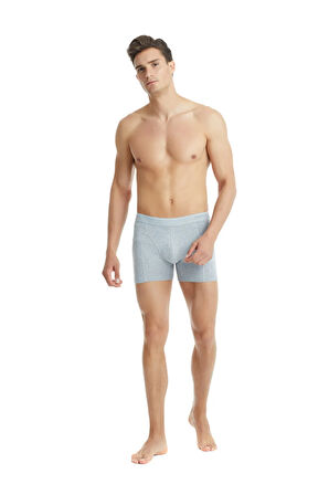 Blackspade Erkek Pamuk Elastan Boxer Tender Cotton 9233 - Gri Melanj