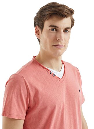 Blackspade 30832 V Yaka Normal Bel DüzKırmızı Erkek Pijama Takımı