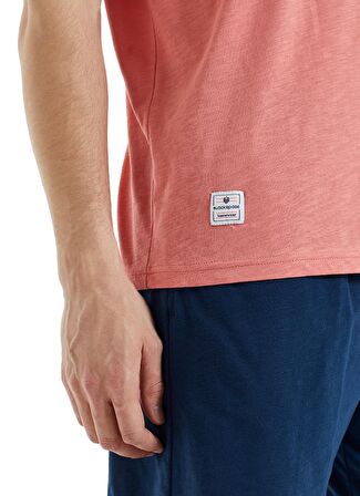 Blackspade 30832 V Yaka Normal Bel DüzKırmızı Erkek Pijama Takımı