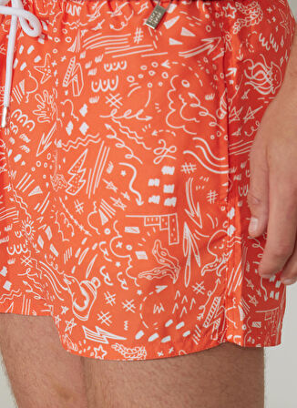 Blackspade Turuncu Melanj Erkek Şort Mayo 10402