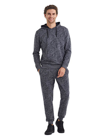 Blackspade Erkek Antrasit Kapüşonlu Sweatshirt 40075