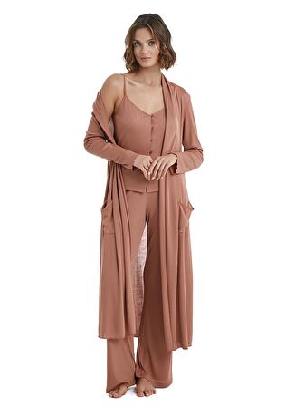 Blackspade Düz Tarçın Kadın Sabahlık 51341