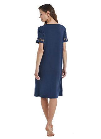 Blackspade Düz Lacivert Kadın Gecelik 51315