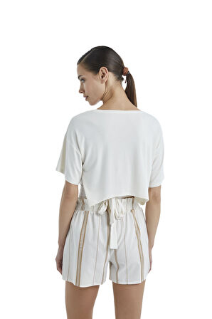 Blackspade Kadın Bej Şort 60405 