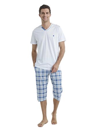 Blackspade Beyaz Erkek Pijama Takımı 40520