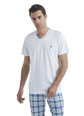 Blackspade Beyaz Erkek Pijama Takımı 40520