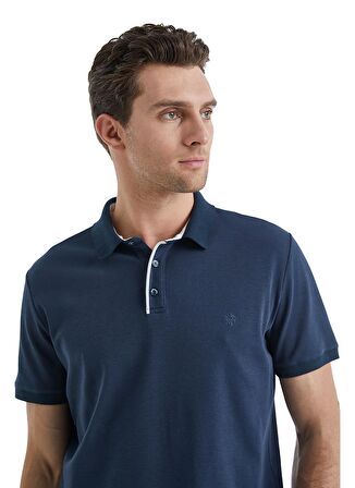 Blackspade Polo Yaka Düz Lacivert Erkek T-Shirt 40527