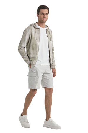 Blackspade Erkek Yeşil Fermuarlı Kapüşonlu Sweatshirt 40504 