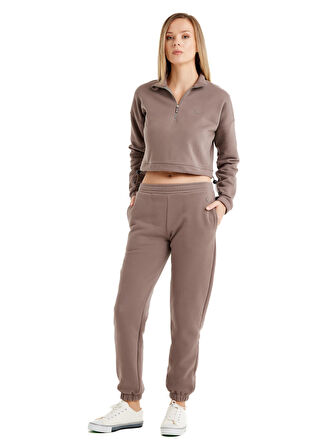 Blackspade Kadın Vizon Sweatshirt 60462 