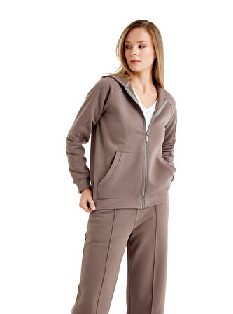 Blackspade Kadın Vizon Sweatshirt 60463 