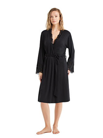 Blackspade Kadın Siyah Sabahlık 51600 