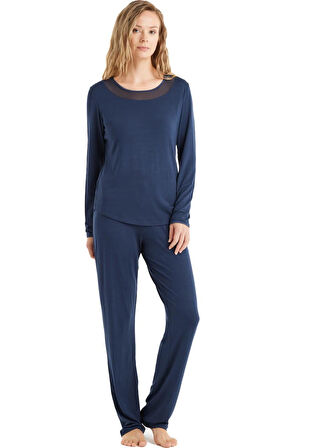 Blackspade Kadın Pijama Takımı 51609 Lacivert