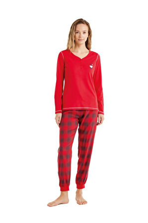 Blackspade Kadın Uzun Kol Pijama Takımı 51623 