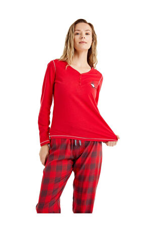 Blackspade Kadın Uzun Kol Pijama Takımı 51623 