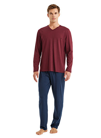 Blackspade Bordo Erkek Pijama Takımı 40575