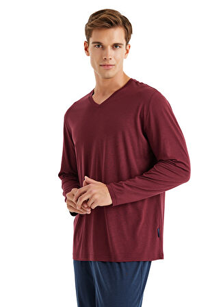 Blackspade Bordo Erkek Pijama Takımı 40575