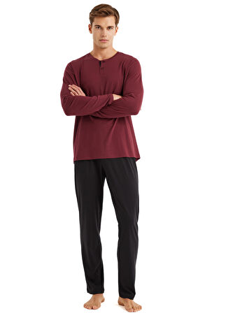 Blackspade Bordo Erkek Pijama Takımı 40579