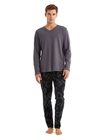Blackspade Antrasit Erkek Pijama Takımı 40598