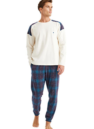 Blackspade Krem Erkek Pijama Takımı 40605