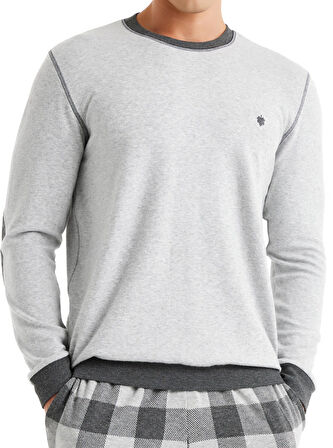 Blackspade 40603 Uzun Kollu Bisiklet Yaka Erkek Pijama Takımı GRİ
