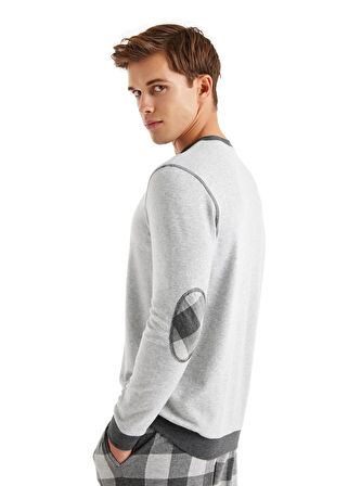 Blackspade 40603 Uzun Kollu Bisiklet Yaka Erkek Pijama Takımı GRİ