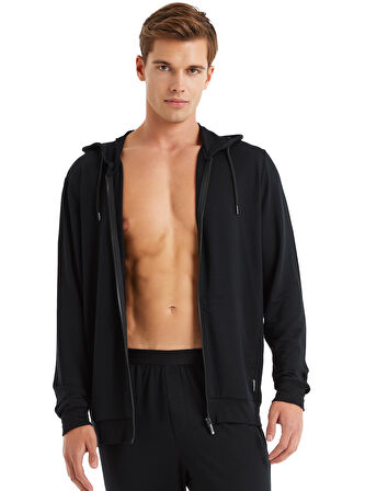 Blackspade Erkek Siyah Tek Kapüşonlu Sweatshirt 40608 